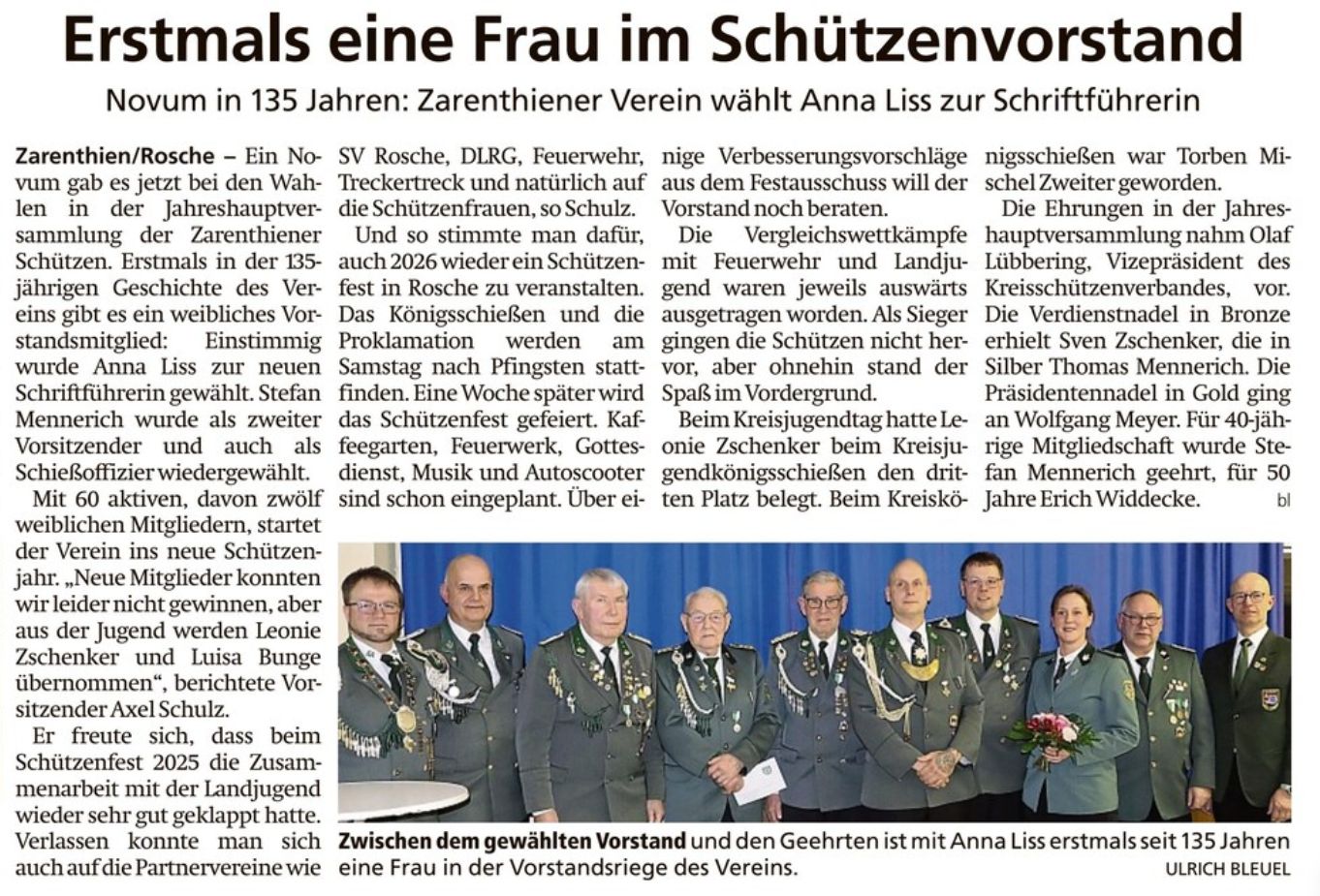 AZ Bericht zur Hauptversammlung 2026